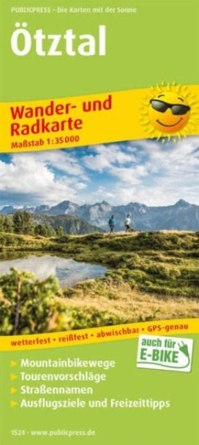 OEtztal, hiking and cycling map 1:35,000