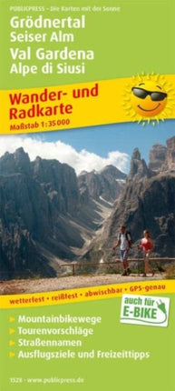 Val Gardena - Alpe di Siusi / Val Gardena - Alpe di Siusi, hiking and cycling map 1:35,000