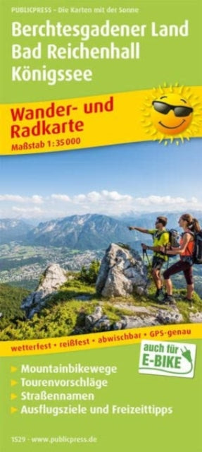 Berchtesgadener Land - Bad Reichenhall - Koenigssee, hiking and cycling map 1:35,000