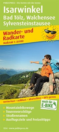 Isarwinkel, hiking and cycling map 1:35,000