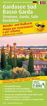 Lake Garda South - Basso Garda, hiking and cycling map 1:35,000