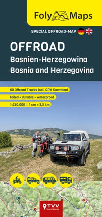 FolyMaps OFFROAD Bosnia and Herzegovina 1250 000