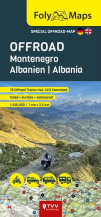 FolyMaps OFFROAD Montenegro and Albania 1250 000