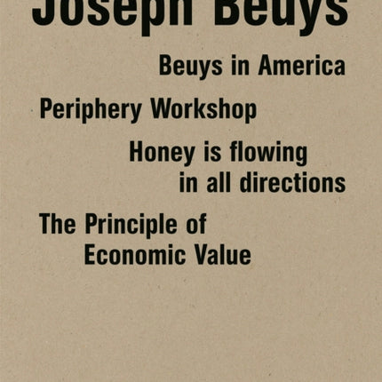 Joseph Beuys: Four Books in a Box