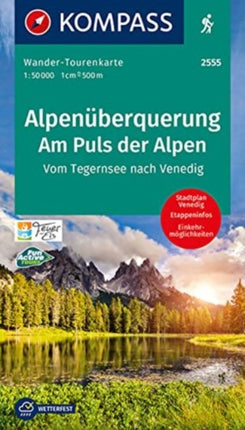 KOMPASS WanderTourenkarte Alpenüberquerung Am