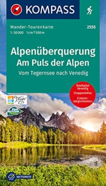 KOMPASS WanderTourenkarte Alpenüberquerung Am