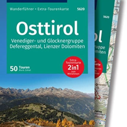 KOMPASS Wanderführer Osttirol Venediger und Glocknergruppe Defereggental Lienzer Dolomiten 50 Touren mit ExtraTourenkarte