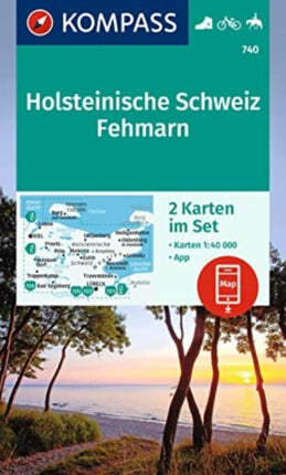 KOMPASS WanderkartenSet 740 Holsteinische Schweiz