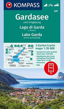 KOMPASS WanderkartenSet 697 Gardasee und Umgebung