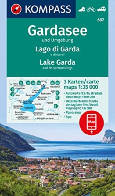 KOMPASS WanderkartenSet 697 Gardasee und Umgebung