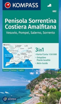 KOMPASS Wanderkarte 682 Penisola Sorrentina
