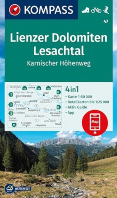 KOMPASS Wanderkarte 47 Lienzer Dolomiten