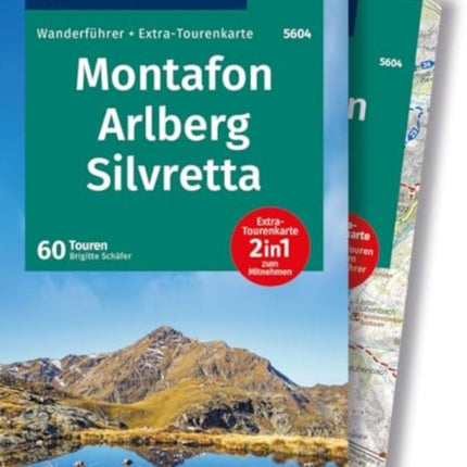 KOMPASS Wanderführer Montafon Arlberg Silvretta 60 Touren mit ExtraTourenkarte