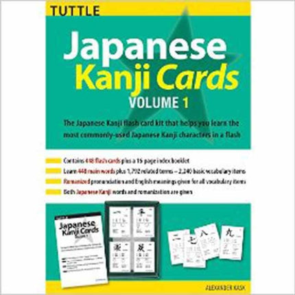 Japanese Kanji Cards Kit Volume 1