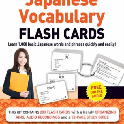 Japanese Vocabulary Flash Cards Kit
