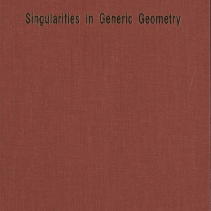 Singularities In Generic Geometry