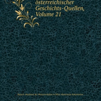 Archiv F R Kunde sterreichischer Ges