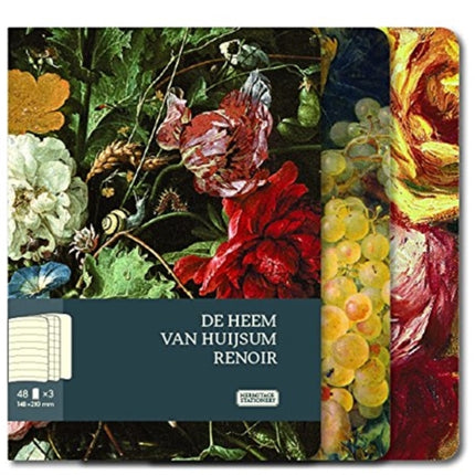 Notebooks de Heem, van Huijsum, Renoir (Set of 3, Large)