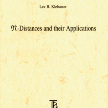 N-distances and Their Applications