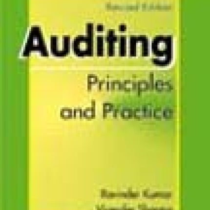 Auditing: Principles and Practices