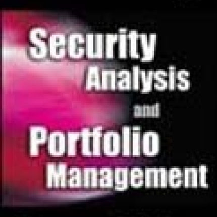 Security Analysis and Portfolio Management