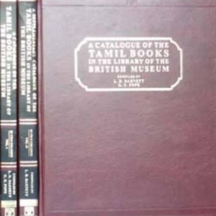 Catalogue of the Tamil Books in the Library of the British Museum