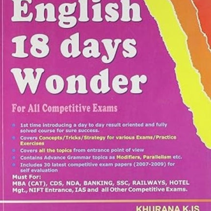 Objective English 18 Days Wonder: for All