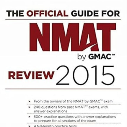 Official Guide for NMAT by GMAC Review 2015