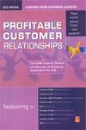 Profitable Customer Relationships