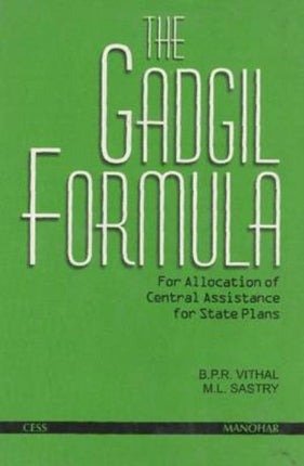 Gadgil Formula: For Allocation of Central Assistance for State Plans