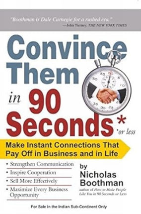 Convince them in 90 seconds or less