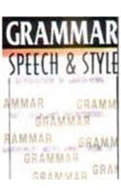 Book of Grammar Speech and Style