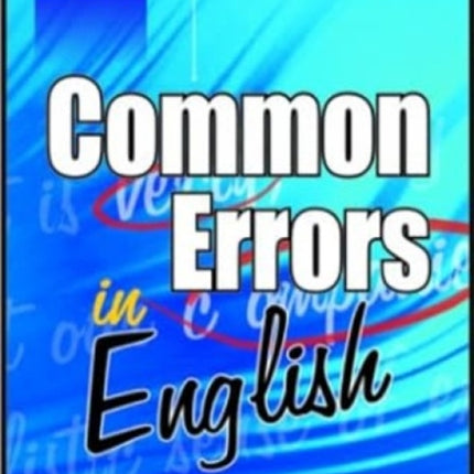 Common Errors in English