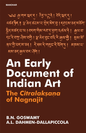 An Early Doument of Indian Art  The Citralaksana