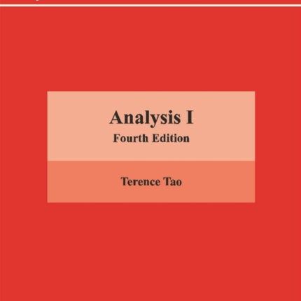 Analysis I