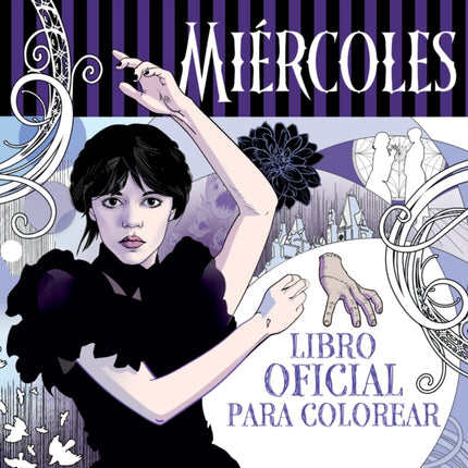 Miércoles Addams. Libro oficial para colorear  Wednesday Official Coloring Book