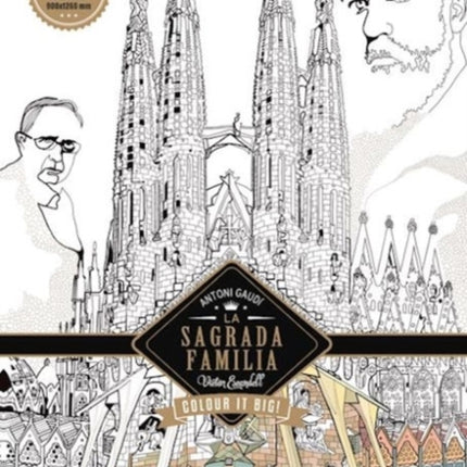 La Sagrada Familia - Antoni Gaudi: Color in Poster