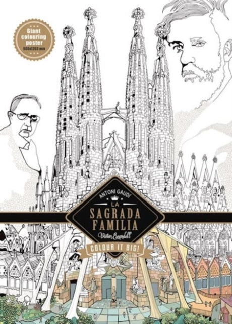 La Sagrada Familia - Antoni Gaudi: Color in Poster