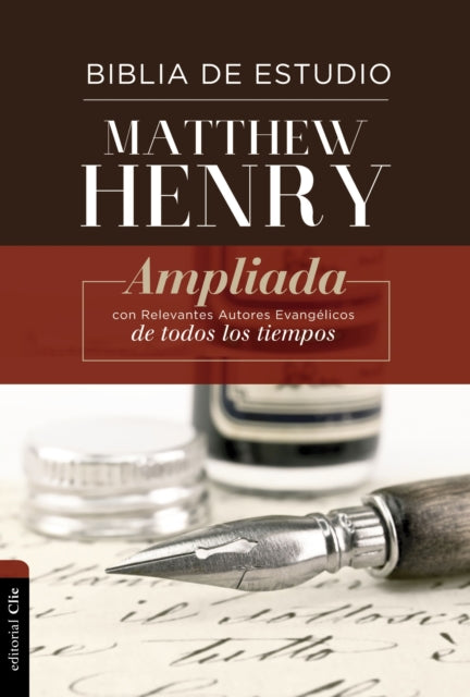 Rvr Biblia de Estudio Matthew Henry, Tapa Dura, Con Índice