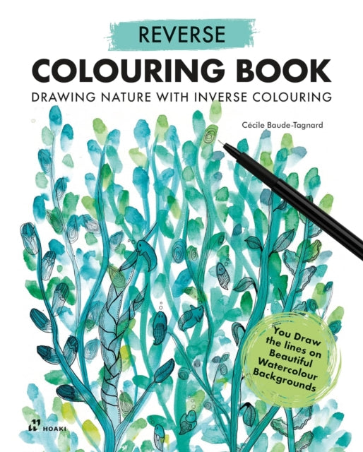 Reverse Coloring Book Drawing Nature with Inverse Coloring