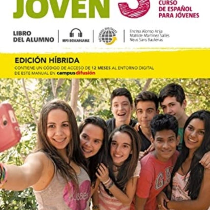 Gente joven 3  Ed. híbrida  Libro del alumno  audio MP3. Nueva edición. A2