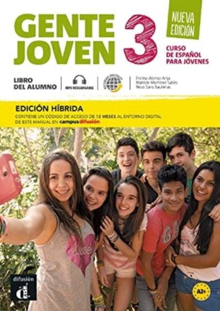 Gente joven 3  Ed. híbrida  Libro del alumno  audio MP3. Nueva edición. A2