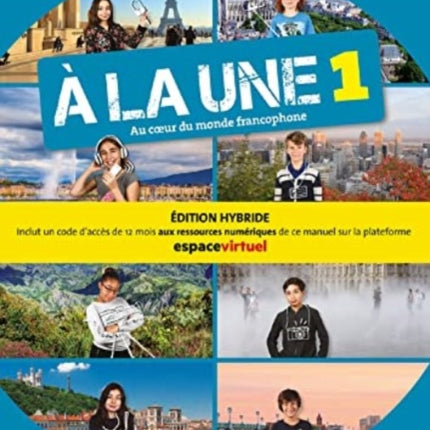 A la une 1  Edition hybride  Livre de leleve