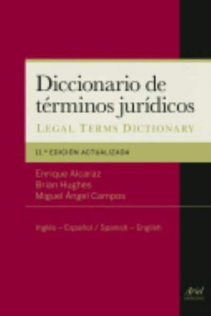 Specialized dictionaries: Diccionario de terminos juridicos Ing-Esp/Spa-Eng