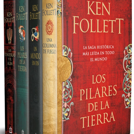 Estuche Saga: Los pilares de la tierra / Kingsbridge Novels Collection. (4 Boo k s Boxed Set)