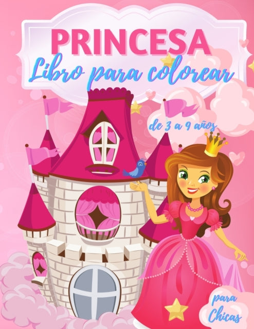 Libro para colorear de princesas para niñas de 3