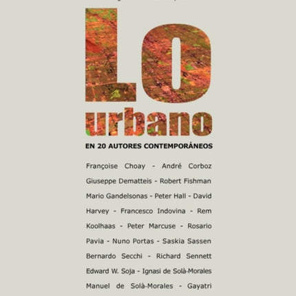 Lo Urbano En 20 Autores Contemporaneos
