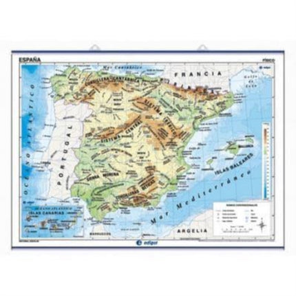 Edigol Wall Maps 100 X 140 cm: Espana