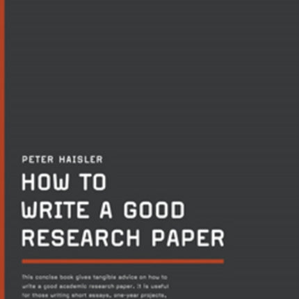 How to Write A Good Research Paper