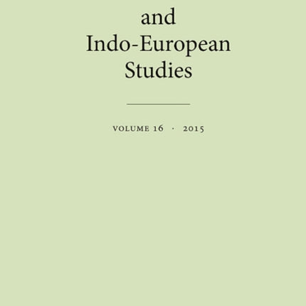 Tocharian and Indo-European Studies 16